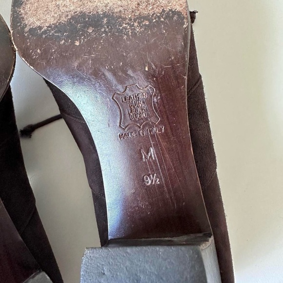 Vintage 80s Fendi Brown Suede Loafers - Picture 8 of 8